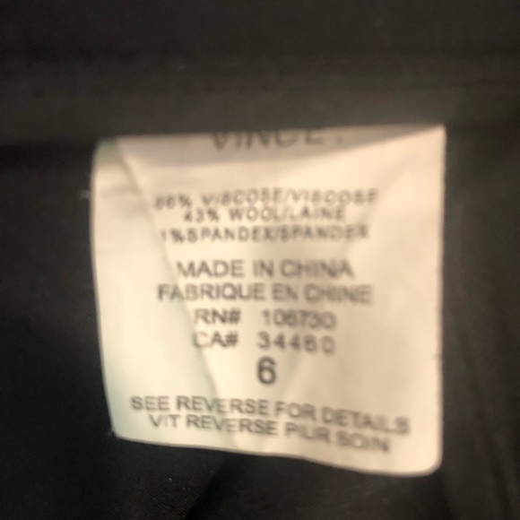 Vince black pants, size 6 - Picture 3 of 4